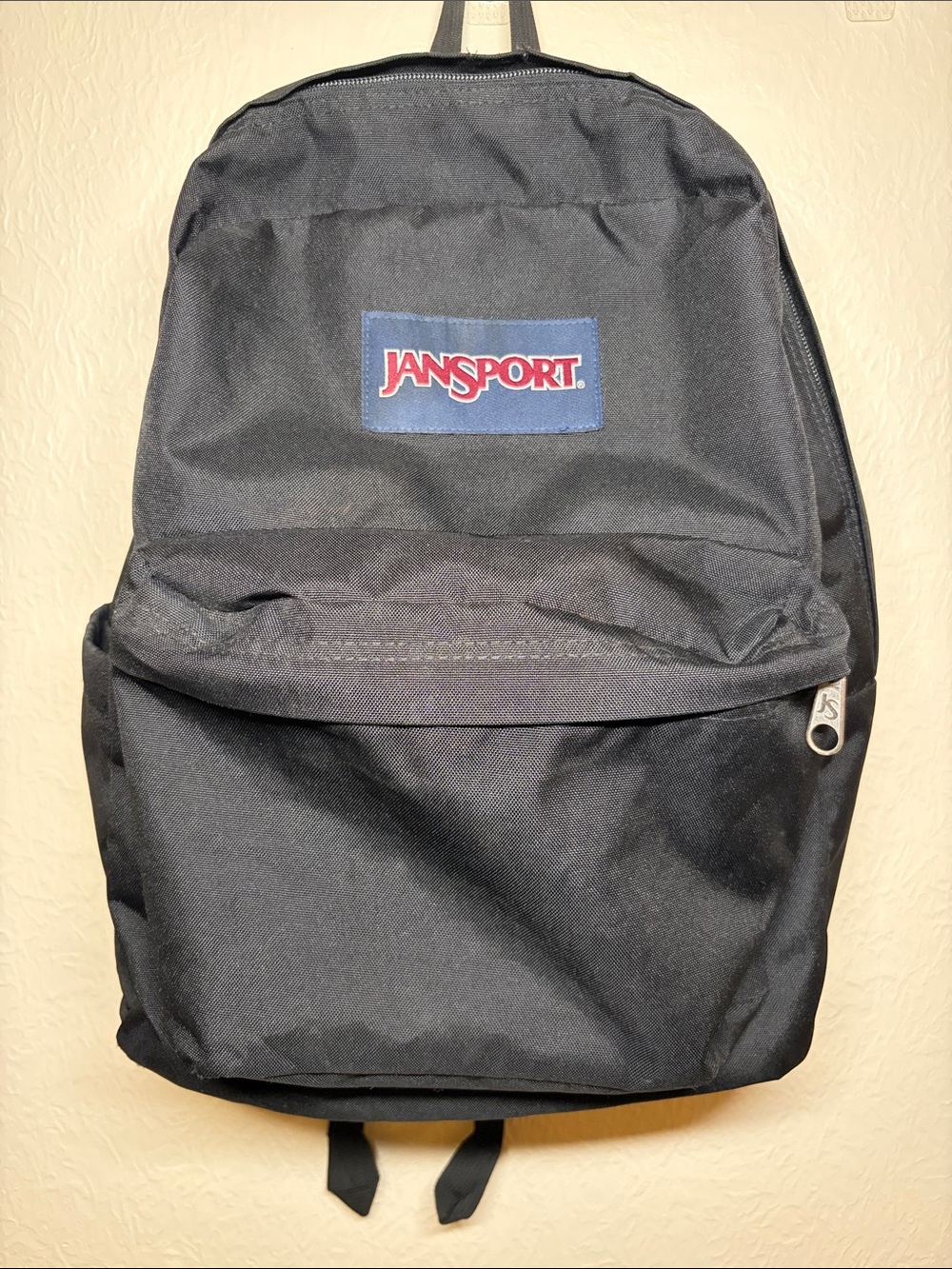 Jansport Black Everyday Backpack with Front Zip Pocket